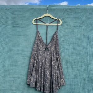Rare Free People Gray Sleeveless Top